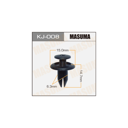 Клипса пластм. крепёжная №14 KJ008 Masuma (фото №1)