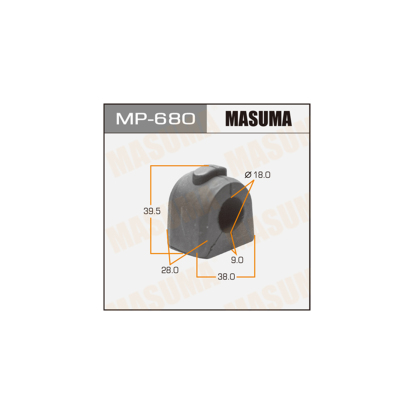 Втулка переднего стабилизатора MP680 Masuma (фото №1)