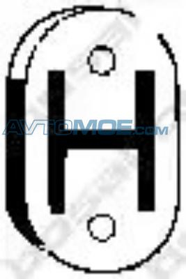 Крепеж глушителя 255113 Bosal (фото №1)