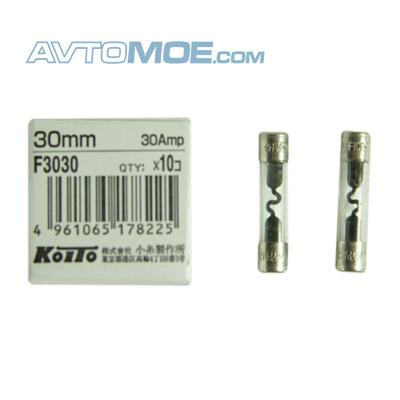 Предохранители Koito 30А стеклянный 30мм F3030 Koito (фото №1)