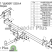 Фаркоп для SUBARU FORESTER (SF;SG) 1997-2008  S303A Leader Plus (мини-фото №3)