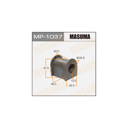 Втулка стабилизатора переднего комплект (2шт) MP1037 Masuma (фото №1)