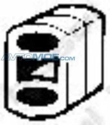 Кронштейн крепления глушителя 255095 Bosal (фото №1)