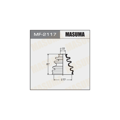 Пыльник шруса наружный 22x77 MF2117 Masuma (фото №1)